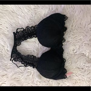 Pink | Black Bralette PUSH UP